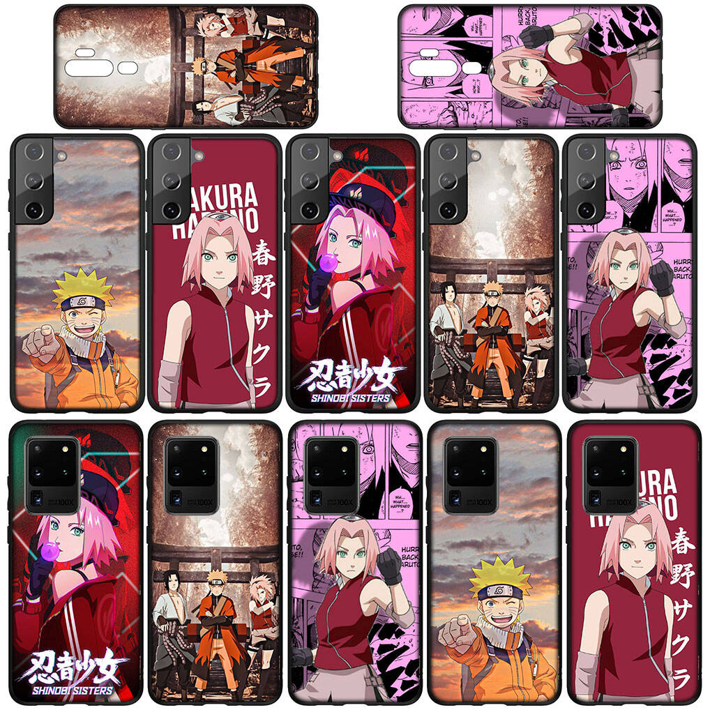 for Samsung Galaxy S25 S24 S23 S22 Ultra FE Plus A17 A37 A57 A56 A55 A06 A16 A15 A36 A26 A35 A05 A25 A54 A34 S9 Phone Case Haruno Sakura Naruto Cover
