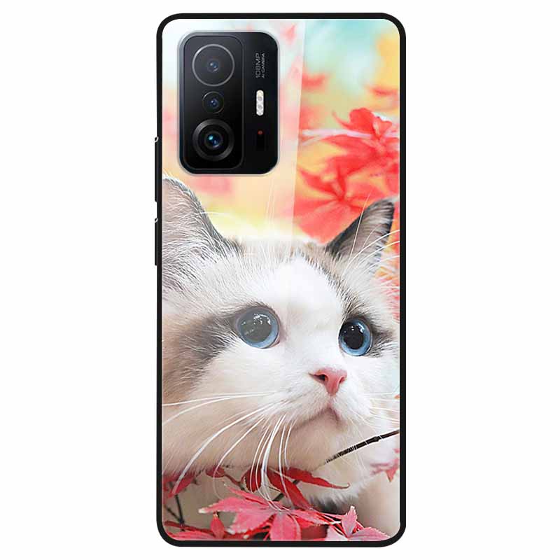 Tempered Glass Case For Xiaomi 11T Cover 6.67 Cool Bumper Hard glass Case For Xiaomi 11T Pro Case Mi 11T Pro Mi11T Capa Shells