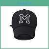 M Letter Embroidered Baseball Cap With Adjustable Fit For Outdoor Sun Protection