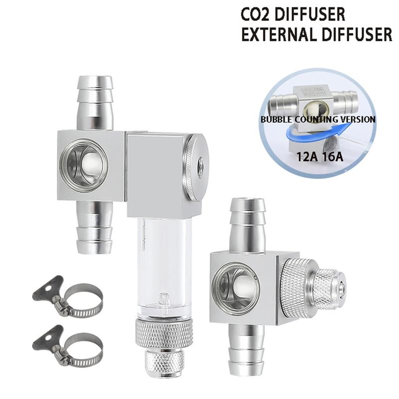 ABUL CO2-Blasenmesser für Aquarien Diffusionszerstäuber Wasserpflanzen Kohlendioxid