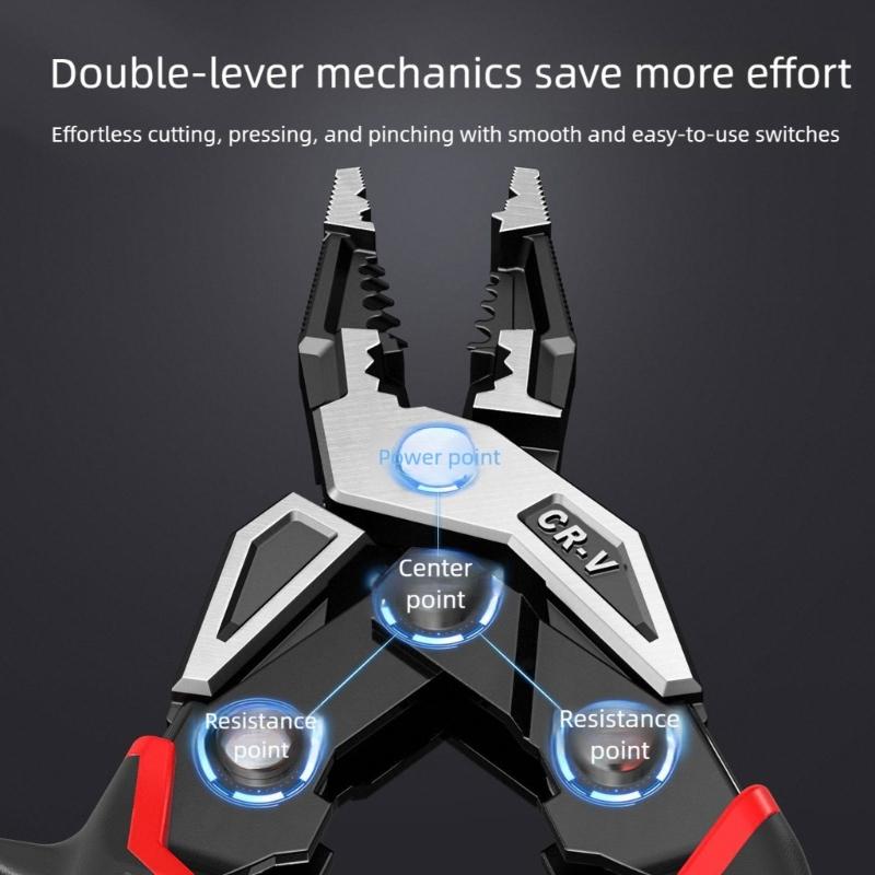 Multifunctional Wire Stripper Electrician Special Industrial Wire Splitters Stripping and Wire Cutting Pliers