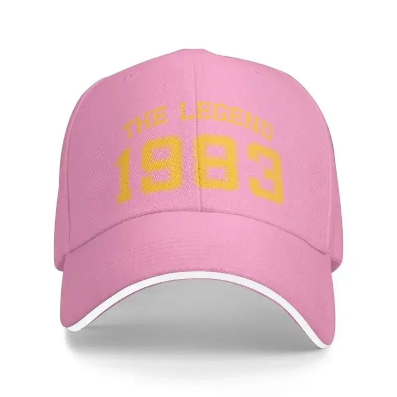 Custom The Legend Born In 1983 Baseball Cap Sun Protection Unisex Women's Adjustable Dad Hat Spring