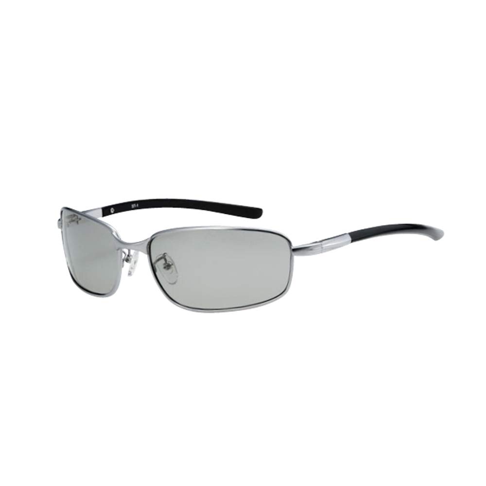 

Поляризованные фотохромные солнцезащитные очки для мужчин Metal Photochromic Satellite UV Adventure King, Оправа, ST-12, M, Защита, Вождение, Рыбалка,