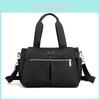 Womens Business Casual Nylon Shoulder Bag With Seam Detailing And Inner Storage