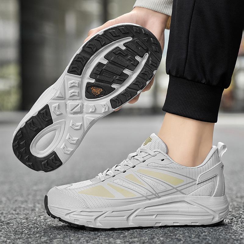 Wide Last Plate Thick-soled Sports Shoes Classic Soft-soled Breathable Casual Running Trendy Shoes