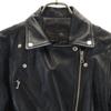 Green Label Relaxing Leather Double Riders Jacket 40 Black Women Used