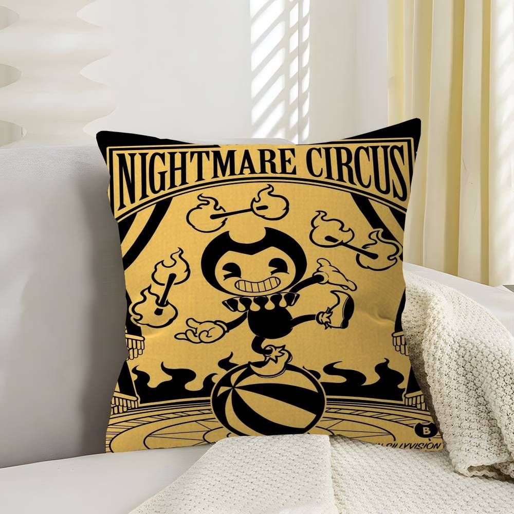 BBendy AAnd The IInk MMachine Decorative Room Aesthetics Pillow Case Home Decor Bedroom Sofa Bed Couch Pillow Cover x