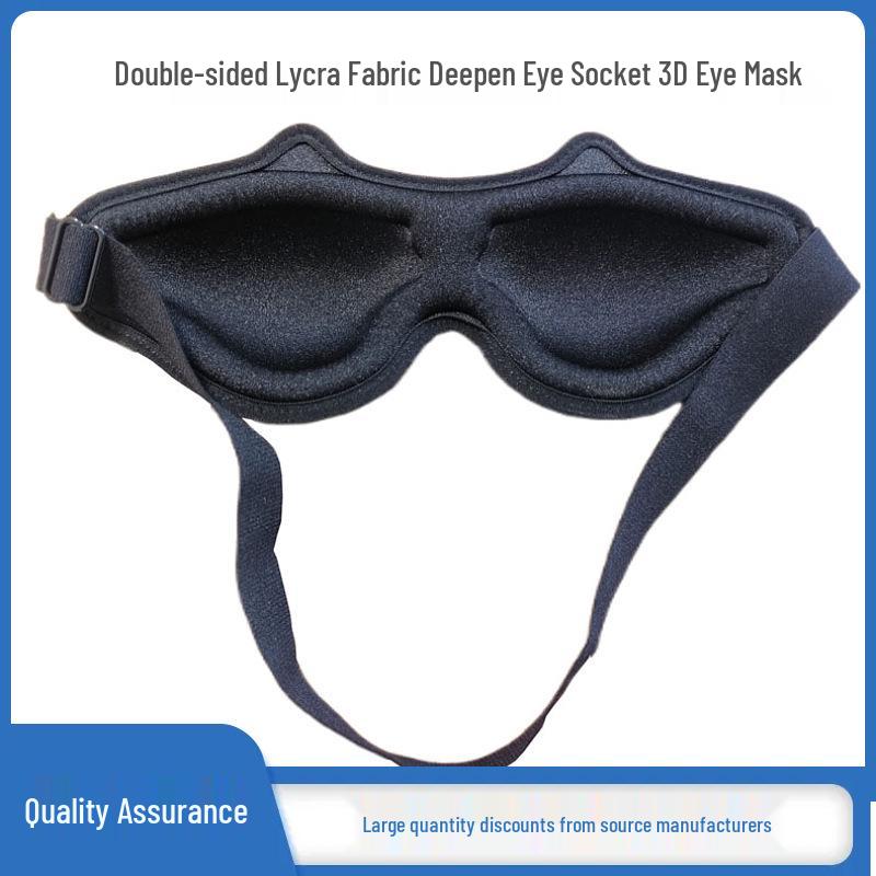 3D Children s Sleep Eye Mask with Slow Rebound Sponge - Light Blocking & Lash Friendly Zipper Bag