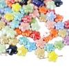 10pcs Ceramic Five-petaled Flower Bead Handmade Craft Jewelry Making Material  Gift