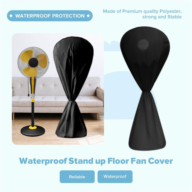 Authentic Fan Dust Cover Waterproof Stand Up Floor Fan Cover Outdoor Pedestal Fan Cover Protector For Stand Fan Dustproof Cover