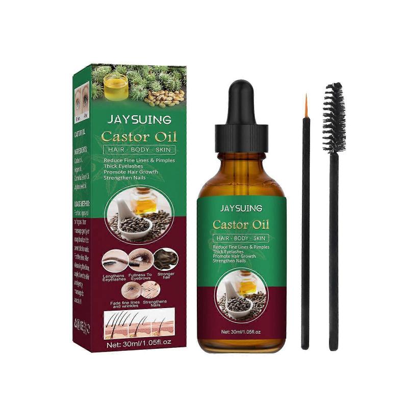 Jaysuing Hair Castor Oil Moisturizing Hair Care Hair Care Multi-Action Skin Care Serum