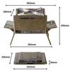 Laugh's Bonfire Grill A-4-WING [Super] (BEYOND) SHO-016-00, Stainless Steel, High Durability, Foldable, Compact Storage, Chimney Kit Compatible, Free