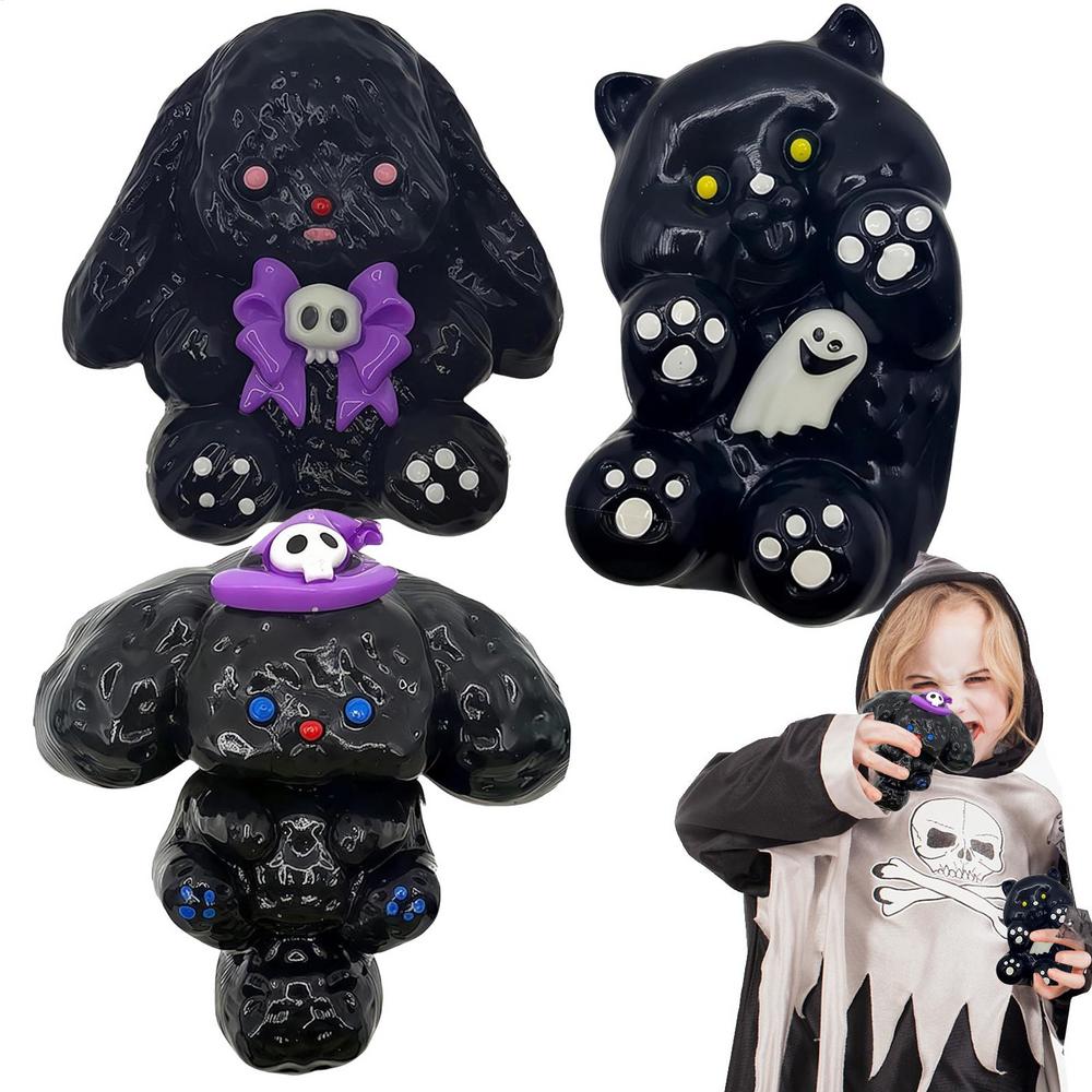 

Stress Ball Stress Reduction Squeezing Animal Cartoon Soft Sensory Halloween Fidget Toys For Boredom Workplace Desk Boy Girl