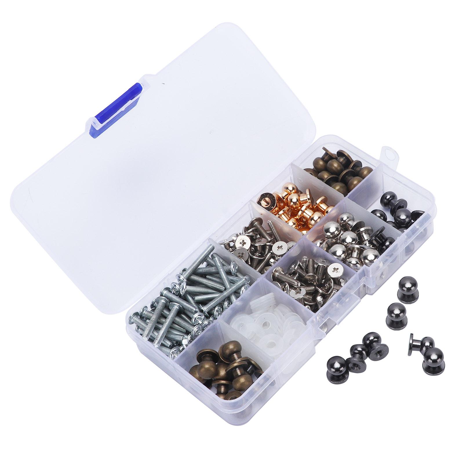 

Латунное покрытие Круглая головка Кнопка Пуговица Кожаный винт Заклепка Ручка для ящика для DIY поделок