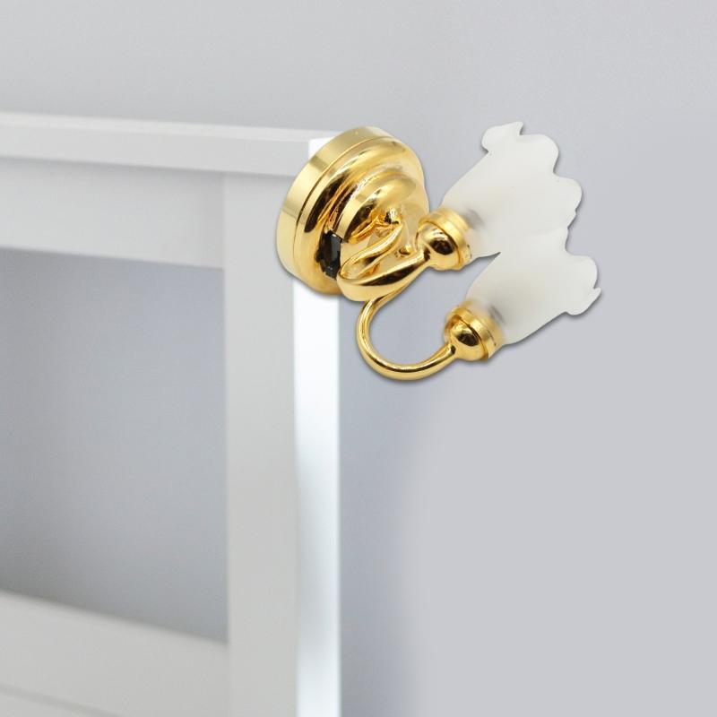 1 12 Dollhouses Miniature Double Head Wall Lamp LED Light for Living Room and Hallway Decoration Dollhouses Scene Model