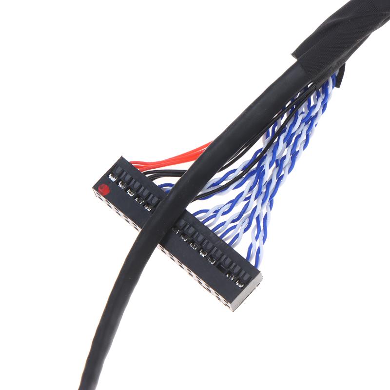 30Pin Lvds Screen Cable 2Ch 8Bit Dual 8 With Ground Wire For Lcd Led Tv Screen Display Panel Repair