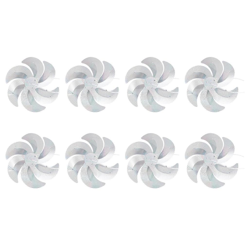 Pack of 8 Wide Coverage AntiBird Tool Each Cover 20-30Meters with Dynamic Color Changes for Persistent Effect Multicolor