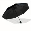1pc Floral Midnight Automatic Open/Close Umbrella with Windproof, Functional Design, 8-Rib Sturdy Canopy