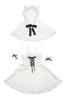 Clearstone Miminoel Christmas Cat Cape Santa Costume for Women, Size M, White