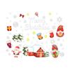 Santa Claus Electrostatic Stickers Shop Windows, Holiday Restaurant Decorations, Dwarf Window Latticework, Glass Door Stickers