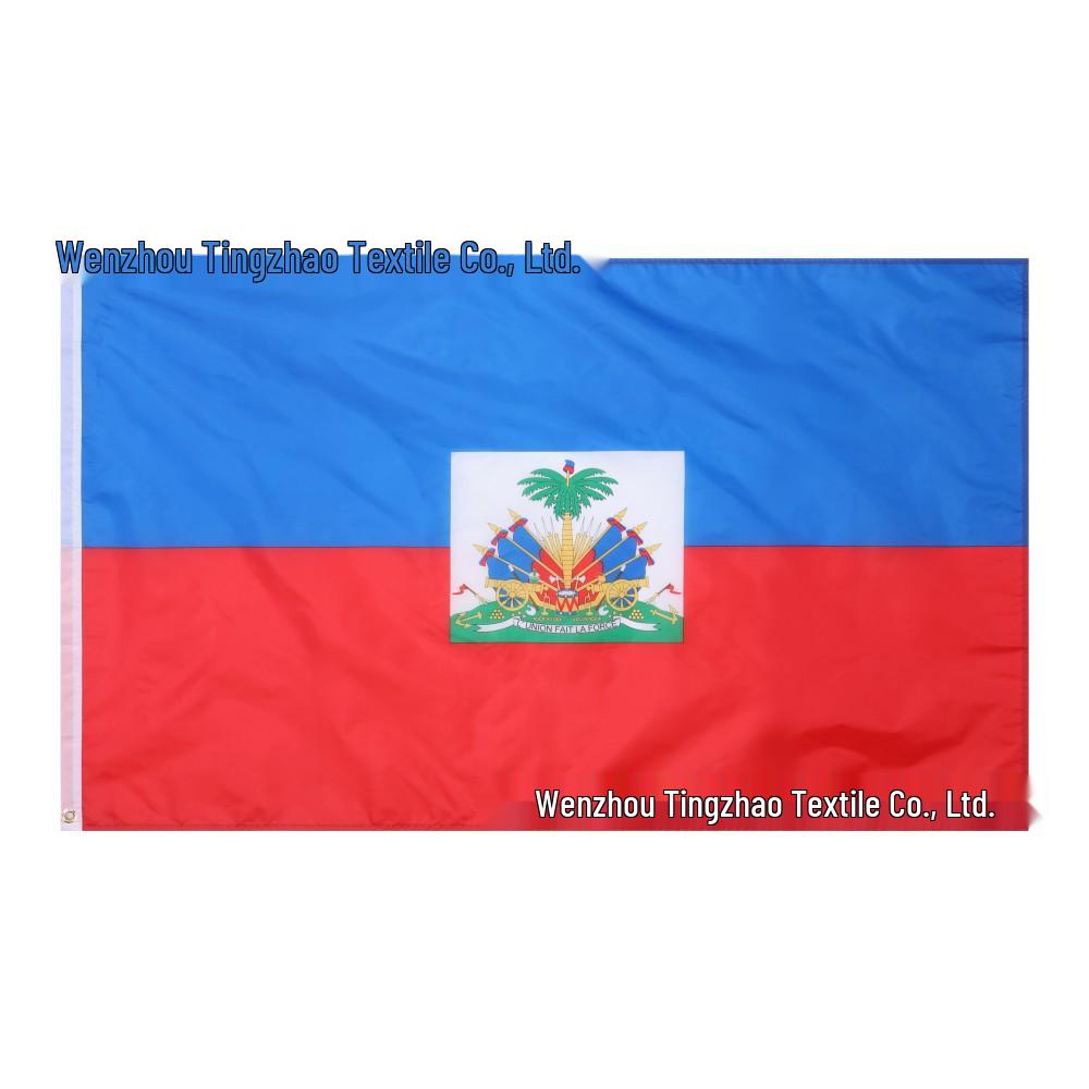 Haiti National Flag, 90x150cm, 3x5Ft, Polyester, In Stock