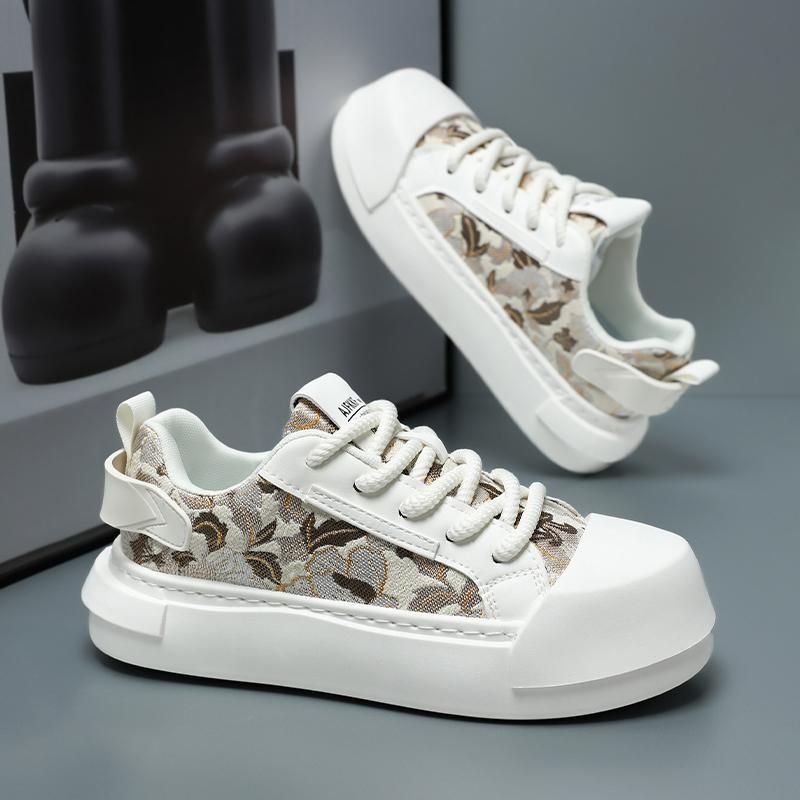 

Холщовые туфли мужские летние новые повседневные мужские туфли 2025 молодежные низкие на толстой подошве модные универсальные трендовые туфли мужские 44