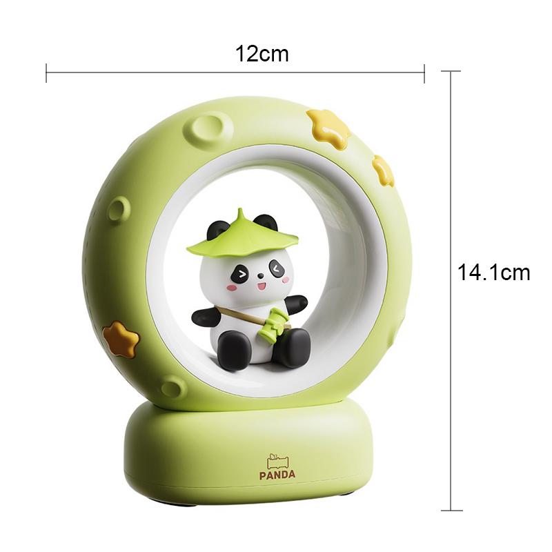 LED Panda Astronaut Bedside Sleeping Night Light USB Charging Children Eye Protection Lamp Lighting