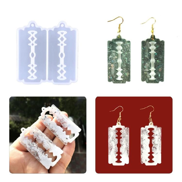 Irregular Blade Earring Ornament Mold Suitable for Keychain Pendant Making