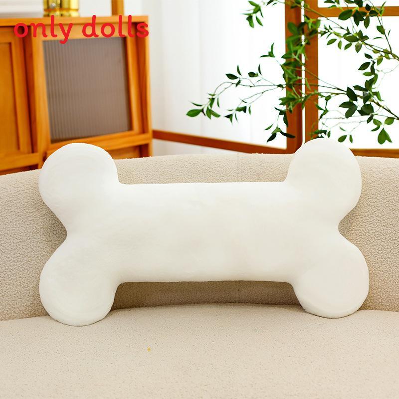 Furniture Decor Plush Bone Shape Sofa Pillow With Soft Filling For Living Room Lounge