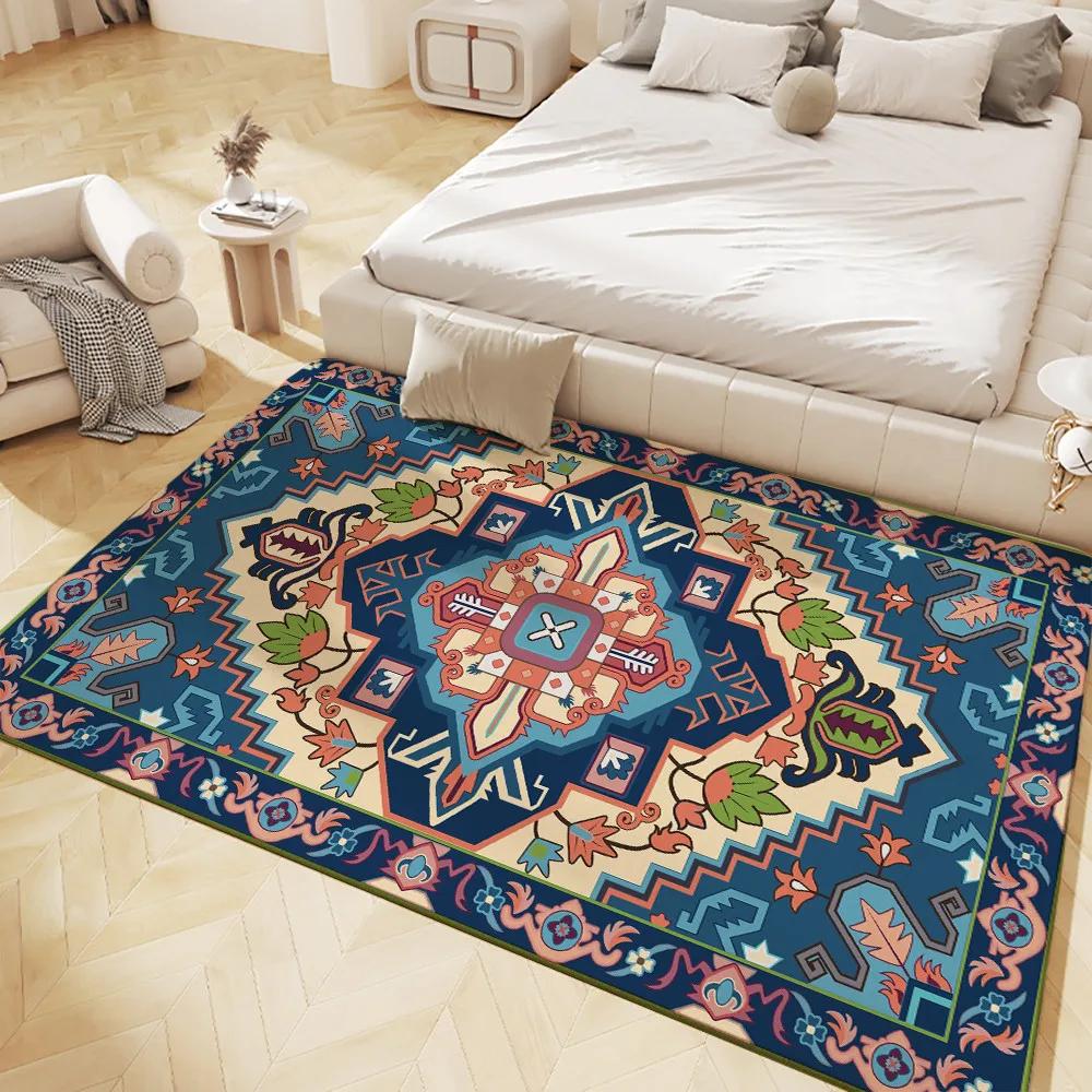 Luxurious Persian-Style Carpet Soft Non-Slip Large Areas Rug for Living Room Bedroom Hall Bathroom and Kitchen Decor Floor Mat