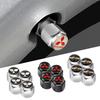 4pcs Alloy Car Tire Valve Caps Wheel Stem Air Covers for Logo ASX Ralliart Outlander Lancer Pajero Eclipse Galant EVO