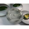 Set of 4 Silver & Green Land Rover Alloy Wheel Caps 63mm