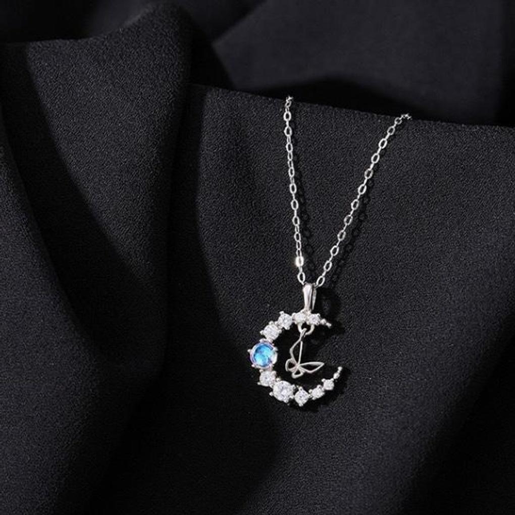 Women's Accessories New Moon Drop Butterfly Necklace
