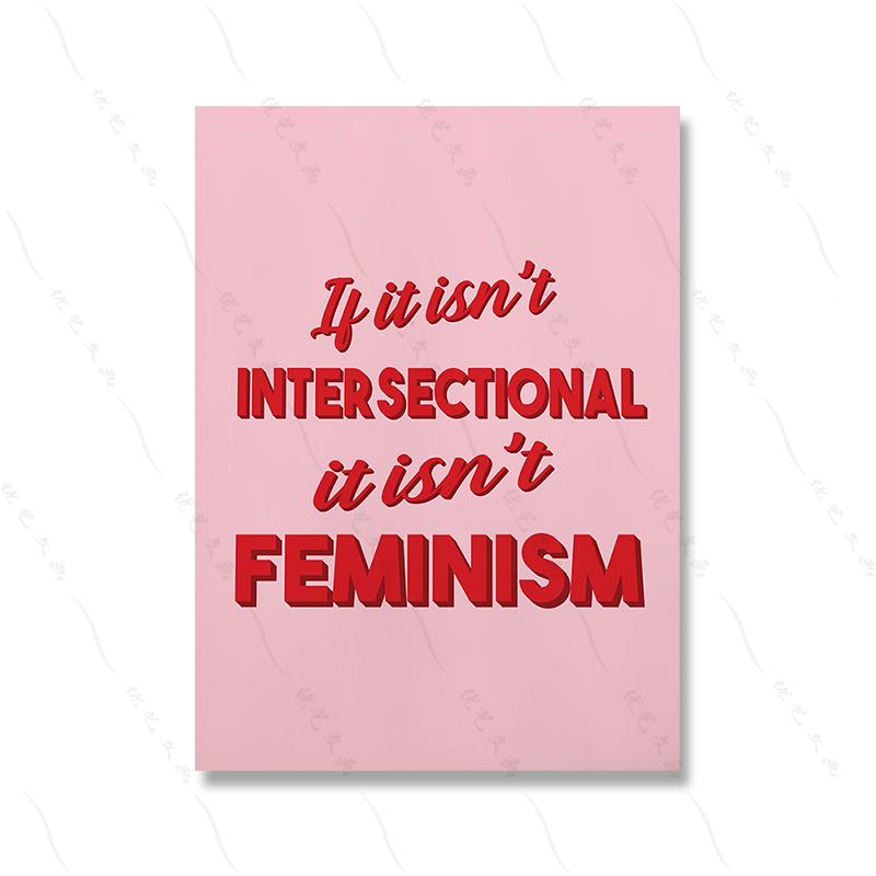 Fashion Modern Quote Typography Art Poster Print Patriarchy Pink Canvas Painting Room Home Decor Young Girl Female Dormitory