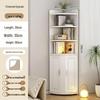 Triangular Corner Shelf Cabinet: Simple Storage for Bedroom and Living Room