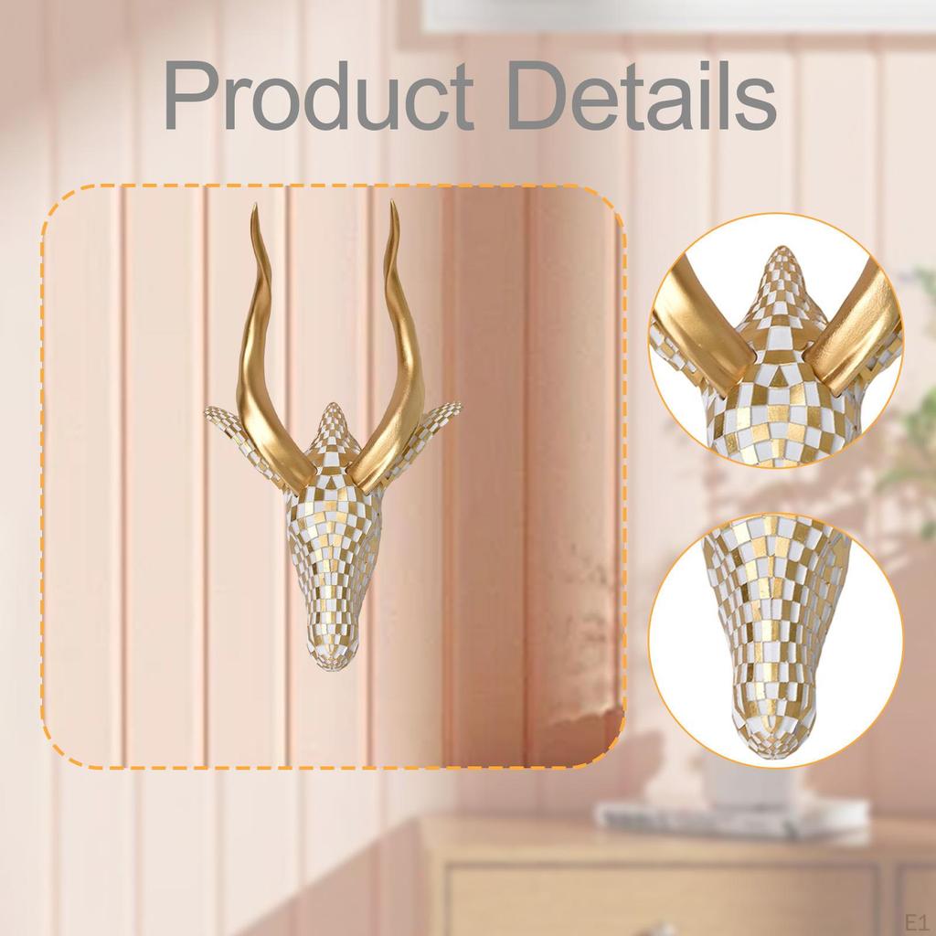 Wall Decoration, Hanging Animal Sculpture, Ideal for The Dining Room.