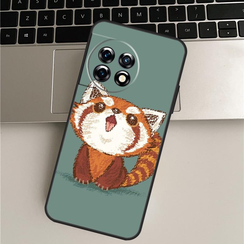 Red Panda Cute Animal Case For OnePlus Nord CE 5 3 4 Lite N20 N30 OnePlus 15 R 13T 10T 9 10 Pro 11 12 13 13R Cover