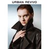 UR 2025 Autumn Women's Retro Double-Breasted Belted Coat