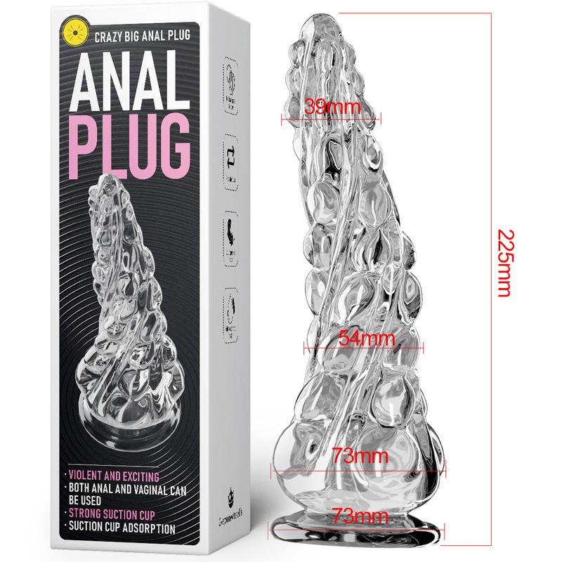 Flower Explosion Suction Cup Anal Plug for Men and Women with SM Backyard Masturbation Device Deformed Anal Plug Adult Sex Toys