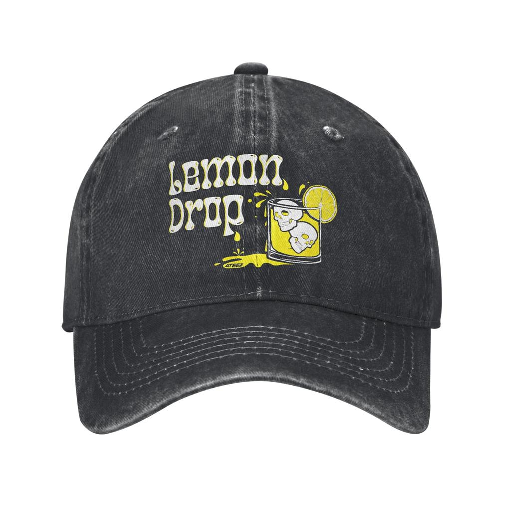 Ateezed Lemon Drop 2025 Popmusik Trucker-Hut Outfit Für Männer Frauen Baseballkappe Kpop Band Retro Wear Snapback-Kappen Verstellbar