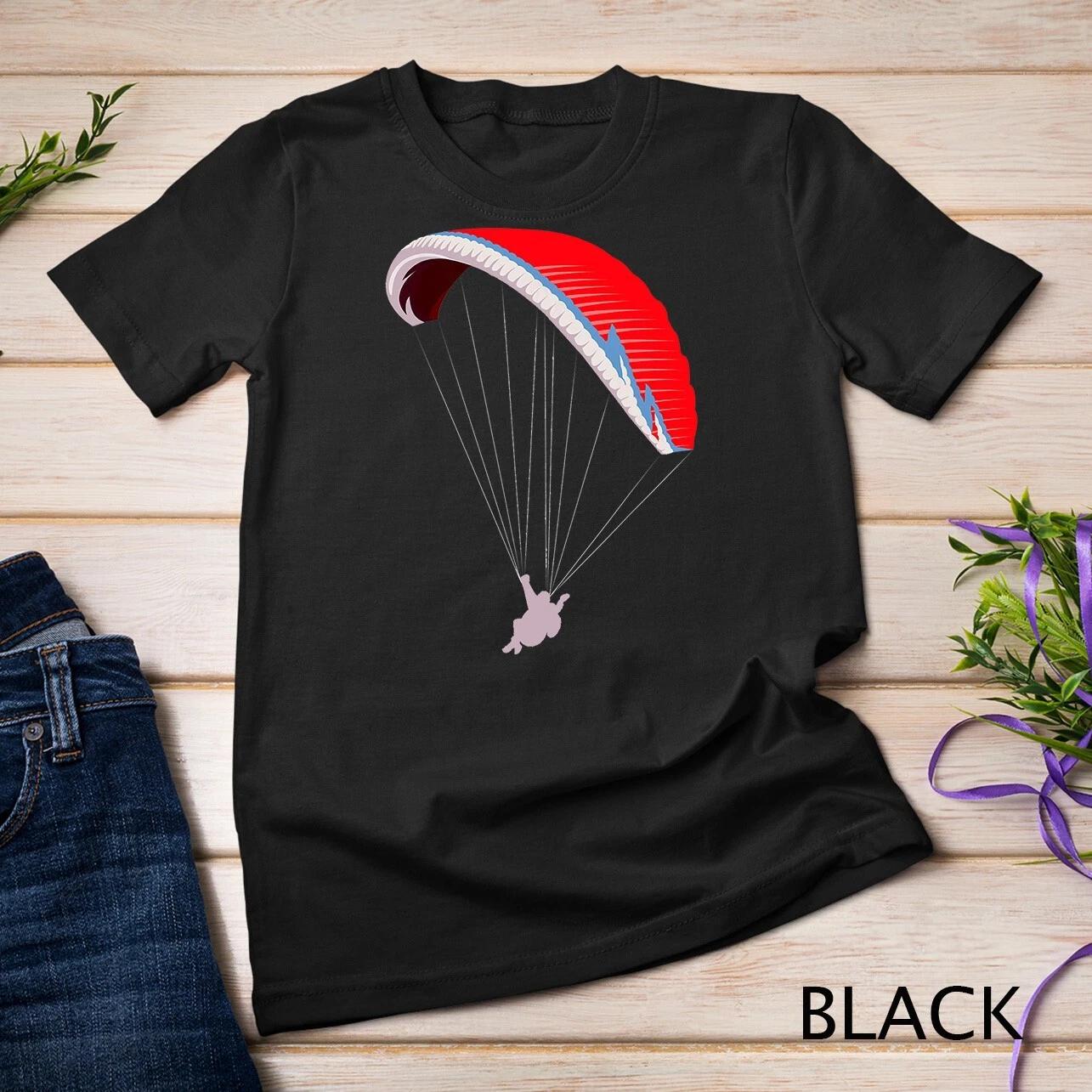 Paragliding Paraglider Paramotor Parachute Skydiving T-Shirt Unisex T-shirt 1 L