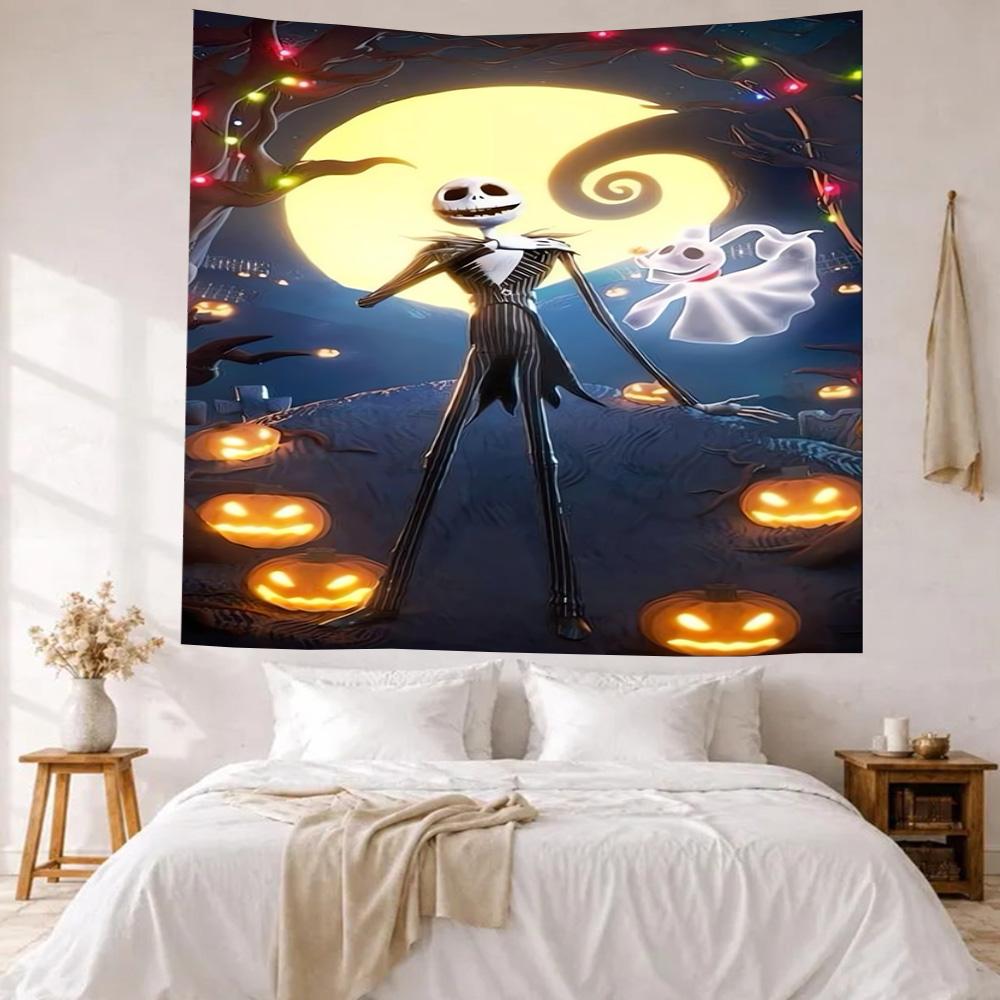 Halloween Wall Decor Tapestry Art For Pet Memorial Birthdaywedding Party Backdrop Family Gift