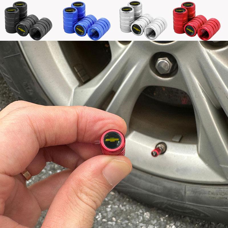 Car Valve Cap Decorative Dustproof Tire Valve Stem Caps For Chevrolet Cruze Impala Malibu Silverado Cobalt Impala Onix SS Trax