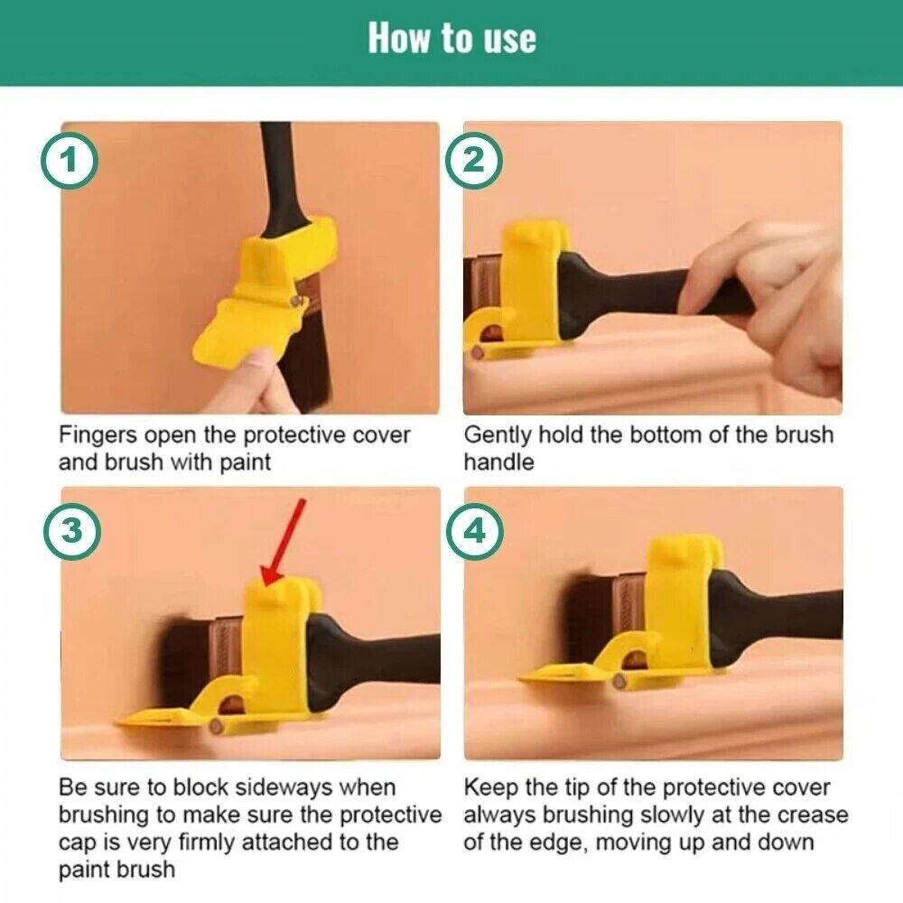 Paint Edger Tool Handheld Paint Roller Brush Kit Indoor Outdoor for Wall Ceiling