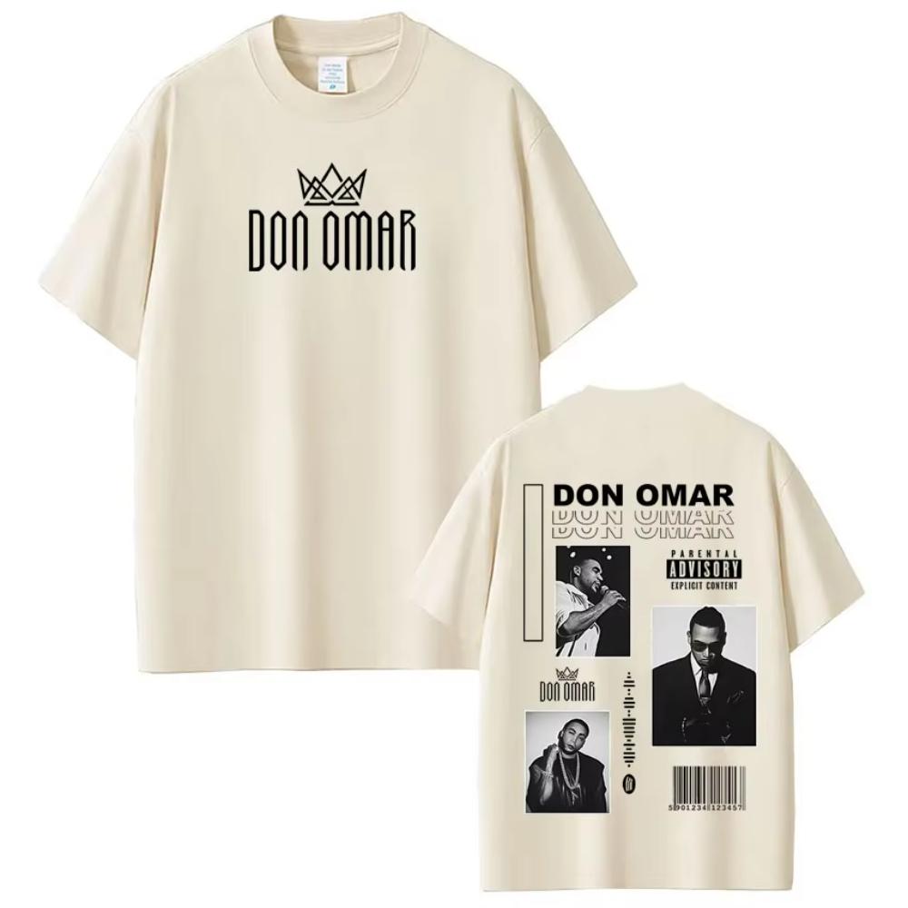 Rapper Don Omar Album Printed T-shirts Men Women Fashion Gothic Punk T-shirts Short-sleeved Loose Casual T-shirts