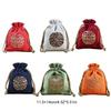 Jewelry Pouch Small Smooth Exquisite Satin Embroidered Sealing Pouches Portable Gift Bag for Ring Chains Pendant