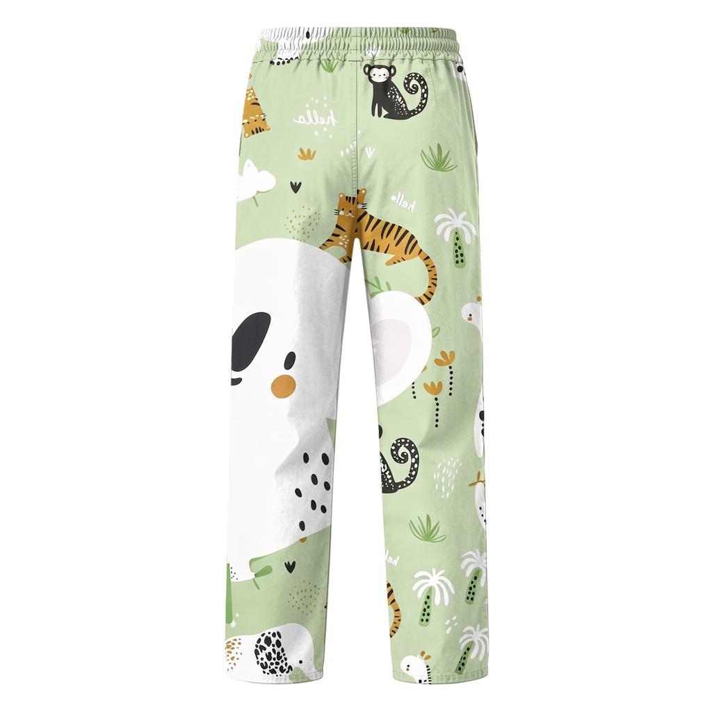 Boys' Fashion Print Cargo Pants with and Pockets for Casual Wear