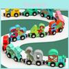 Wooden Magnetic Dinosaur Number Train Educational Toy For Toddlers And Early Learning