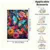 "Colorful Butterfly Garden Wall Art Print"Blanket Flannel Throw Blanket for Sofa, Bed, Travel, Camping, Office, Couch, Chair, And Bed Gift F