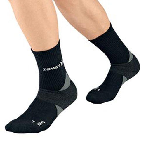 ZAMST Arch Lift Socks HA-1 Regular for Tennis and Golf (Fits Both Feet), Size M, Black, 375112